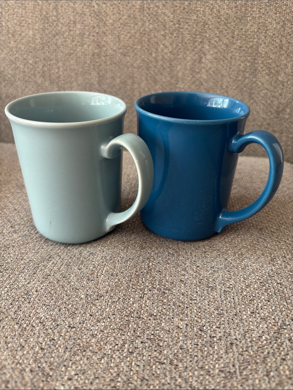 Corningware Two-Tone Ceramic Mug Pair - Light Blue & Deep Blue